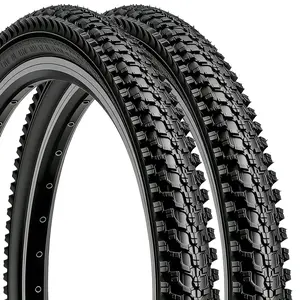 2PCS 26x1.95 Mountain Bike Tire with Anti-Stab Weave, 26 Inch Folding Replacement Bicycle Tires Compatible with Bike 26x1.95 26x2.0