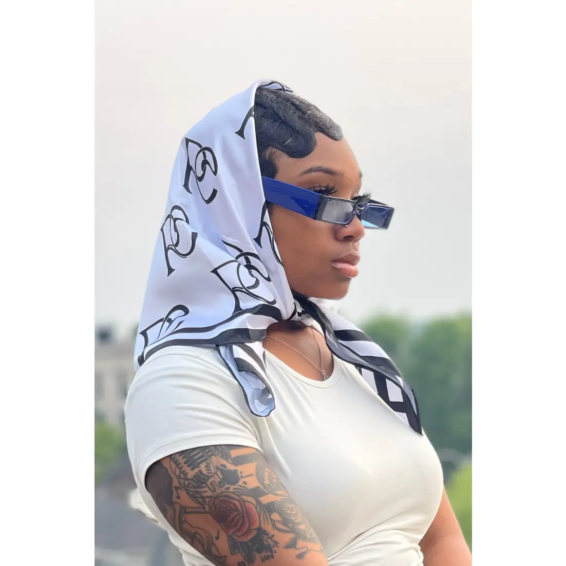 RC Monogram | Silk Scarf