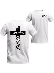Christian Faith T-Shirt for Men & Women, Inspirational Jesus Shirt, Perfect Gift for Believers, Summer Casual Long Fitted Graphic Tee