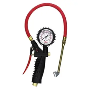 212 MAIN MIL-S-576A Pro Analog Inflator, Corrosion-Resistant, Dual ft Chuck, PSI Scale Gauges, Precise Pressure Control, Vibration-Proof Automotive Tire Repair Tool