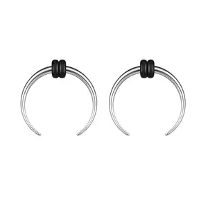 2pcs Pincher Tapers Septum Rings  2g 4g 6g 8g 10g 14g 16g Horseshoe Stretcher Expander For Stretching Pierced Nose Ear Gauge