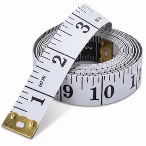 Soft Measuring Tape for Body Measurements Double Sided Scale 60 Inch/150 Centimetre (White)