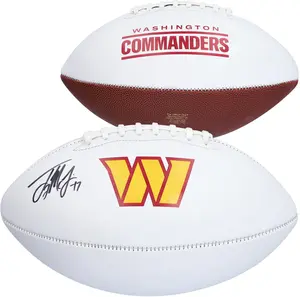 Terry McLaurin Washington Commanders Autographed White Panel Football - Fanatics Authentic Certified