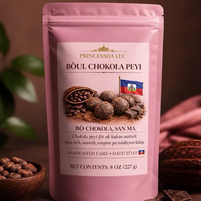 Boul Chokola Peyi Chocolate Block, Delicious Snack