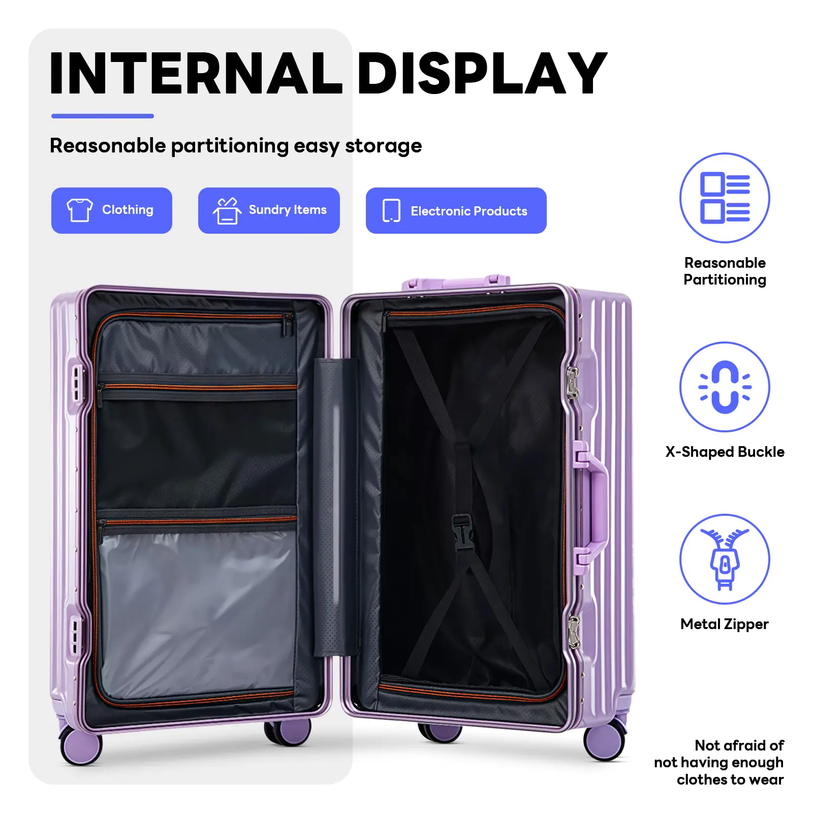 TIYFIY Luggage Set 1-Piece/2-Piece/3-Piece with TSA-Approved Locks