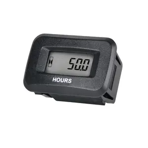 Digital OEM Maintenance Hour Meter Gauge,Volt  5V-60V,Works on Various of ZTR/Riding Lawn Mower Tractor Snow Blower Land Edger  Washer Tractor