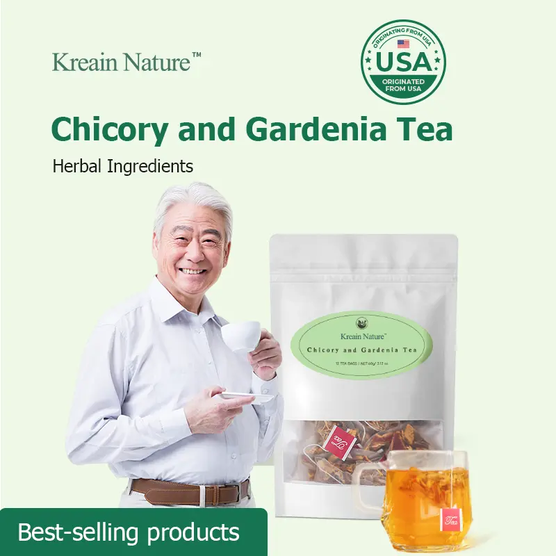 Kreain Nature 2 Chicory and Gardenia Herbal Tea Ready to Eat Convenient Beauty & Wellness | Orange Peel & Chrysanthemum – Cool Relief from Heat| 12 Tea Bags-B Healthy Beverage #DealsForYouDays#summerwins