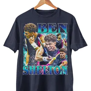 [Sale up to 30%] Ben Shelton Tennis T-Shirt, Ben Shelton Vintage Graphic Tee, Tennis Graphic Tees, 90s Tennis Hoodies, Y2k Tennis Tee, Ben Shelton Shirt