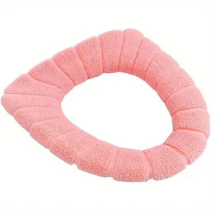 Toilet Seat Mat Device Plus Fleece Pad 2Pcs Household Toilet Ring Four Seasons Universal Toilet Seat Cover Seat Cushion Toilet Seat Protector