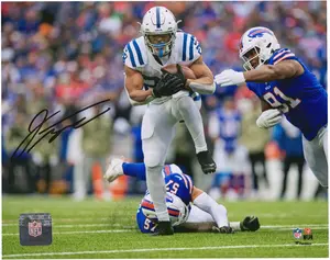 Jonathan Taylor Indianapolis Colts Autographed 8" x 10" 5 TDs vs. Buffalo Photograph - Fanatics Authentic Certified