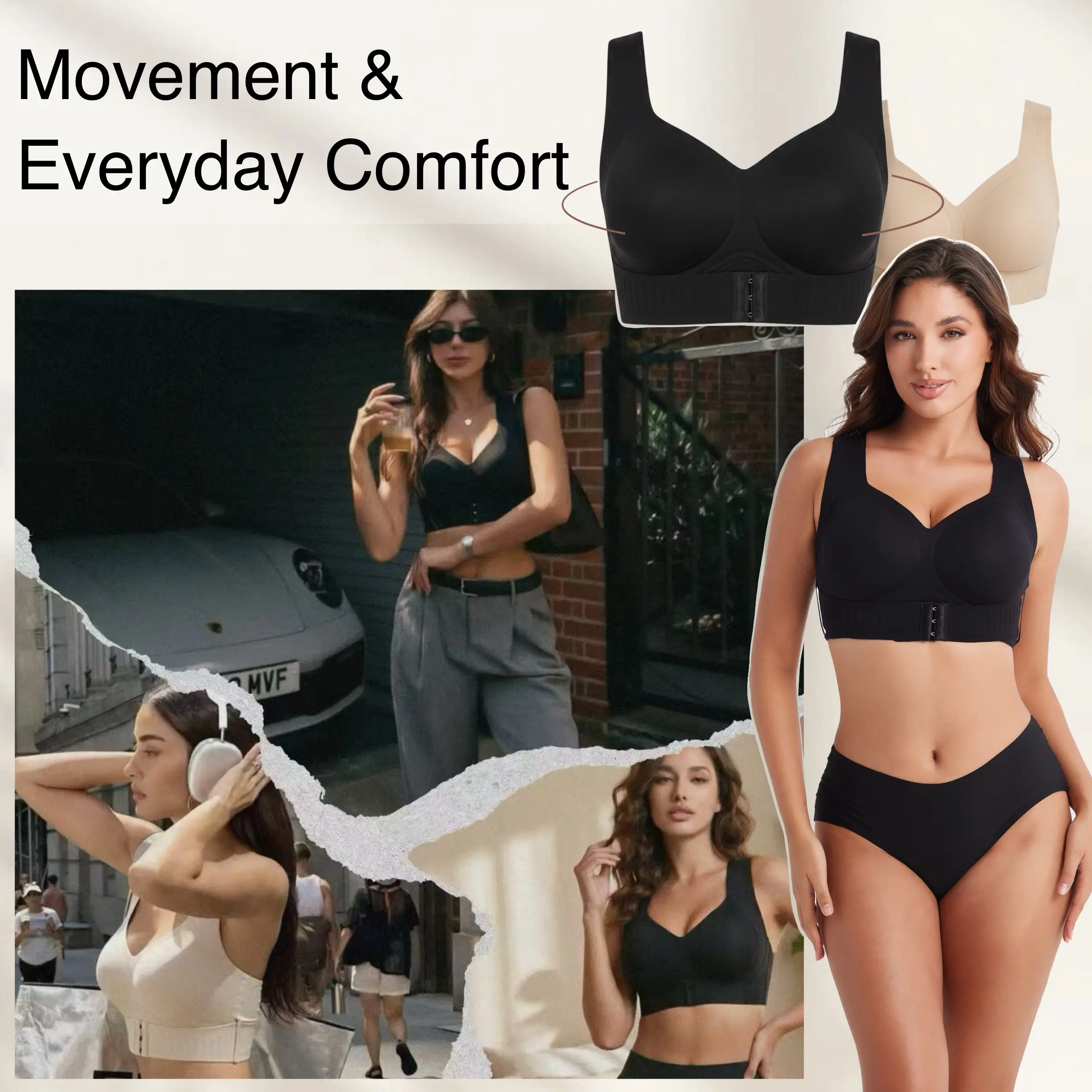 [Posture Correction] Invisible Posture Correcting Bra - Wireless Comfort & Back Support for Slouching Relief