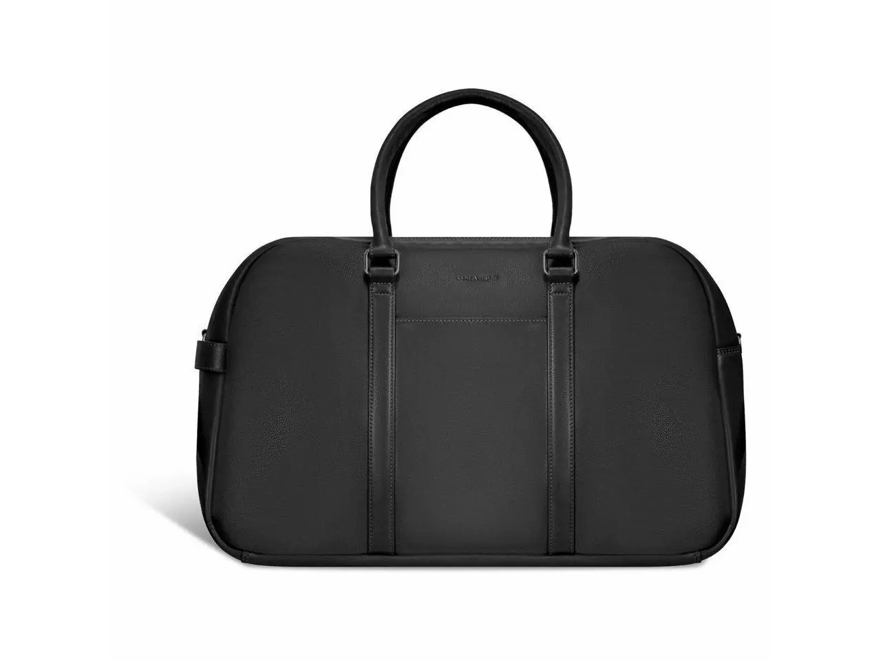 Champs Onyx Carrying Case (Duffel) Notebook - Black - RFID Resistant - Top Grain Cowhide Leather Body - Patterned Lining - Trolley Strap, Shoulder Strap - - 10.83 gal Volume Capacity  OB-406-BLACK