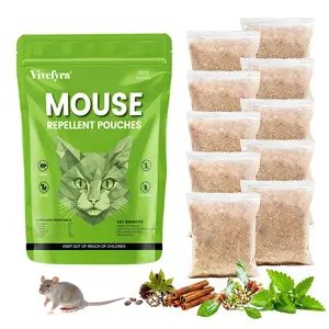 Mouse Rodent Repellent Pouches, Peppermint Oil Plant Based Pest Control, Easy Use