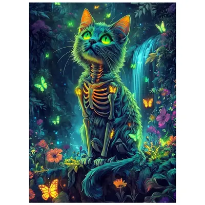 50 Sheets Cute Cat Diamond Painting Cover Paper - 5D Diamond Art Accessories, 10x14cm - View #9