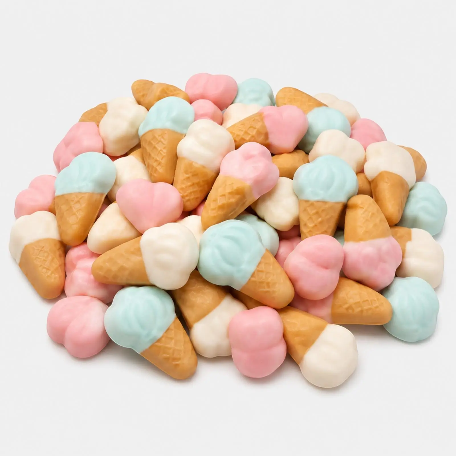 Ice Cream Cones Gummy Candy | 16 oz (1 LB) Bag of Gummies | Soft & Chewy | Bulk Candy