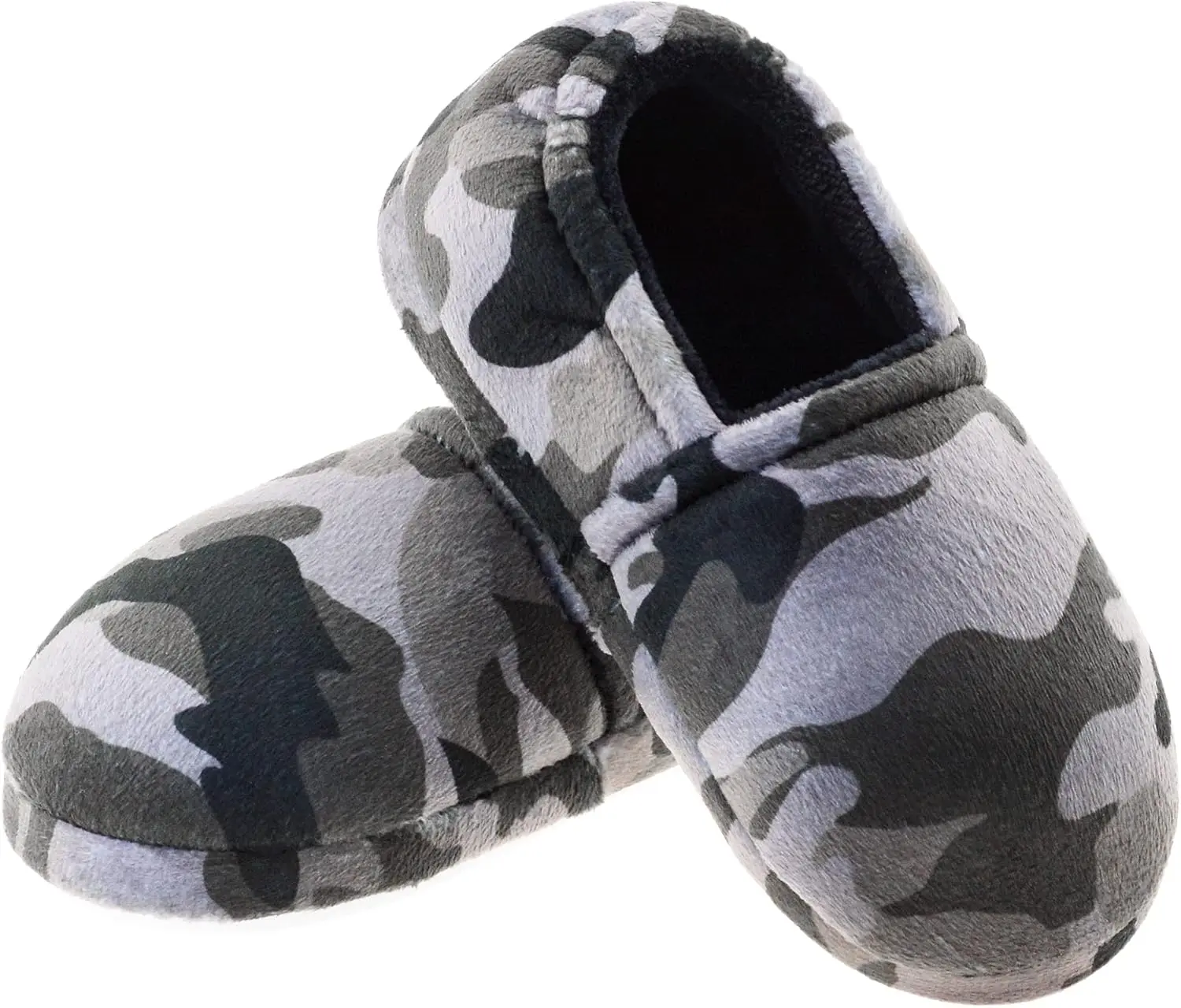 Boys House Slippers with Cozy Memory Foam Slip On Camo House Shoes, Breathable Indoor Outdoor Warm Winter Home Slippers for Little Big KidsGift.