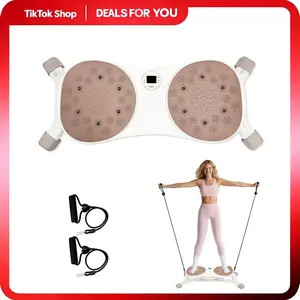 HopHorse Stridon Balance Ski Simulator & Twisting Stepper Low-Impact Full-Body Cardio & Leg Exercise Machine for Women Fun Aerobic Strength Training Home Gym Adjustable Pedal Exerciser Vibration Plate Treadmill Alternative