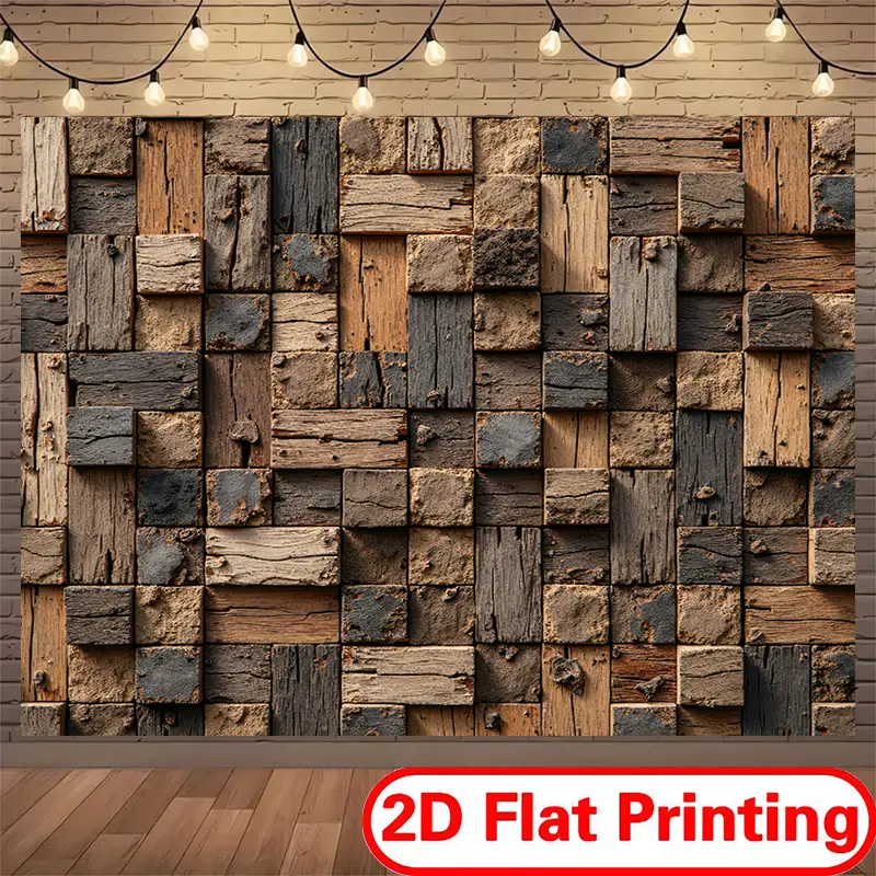 Soft Polyester Cloth Photo Backdrop - Multi-Size 2D Flat Printing Photo Booth Decoration, Room Decorations, Event Decor Banner for Anniversary, Bachelor Party