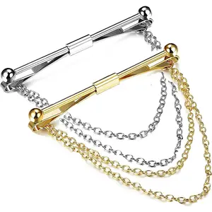 Tie Collar Bar Pin Set for Men Clic Collar Clip Set of 2