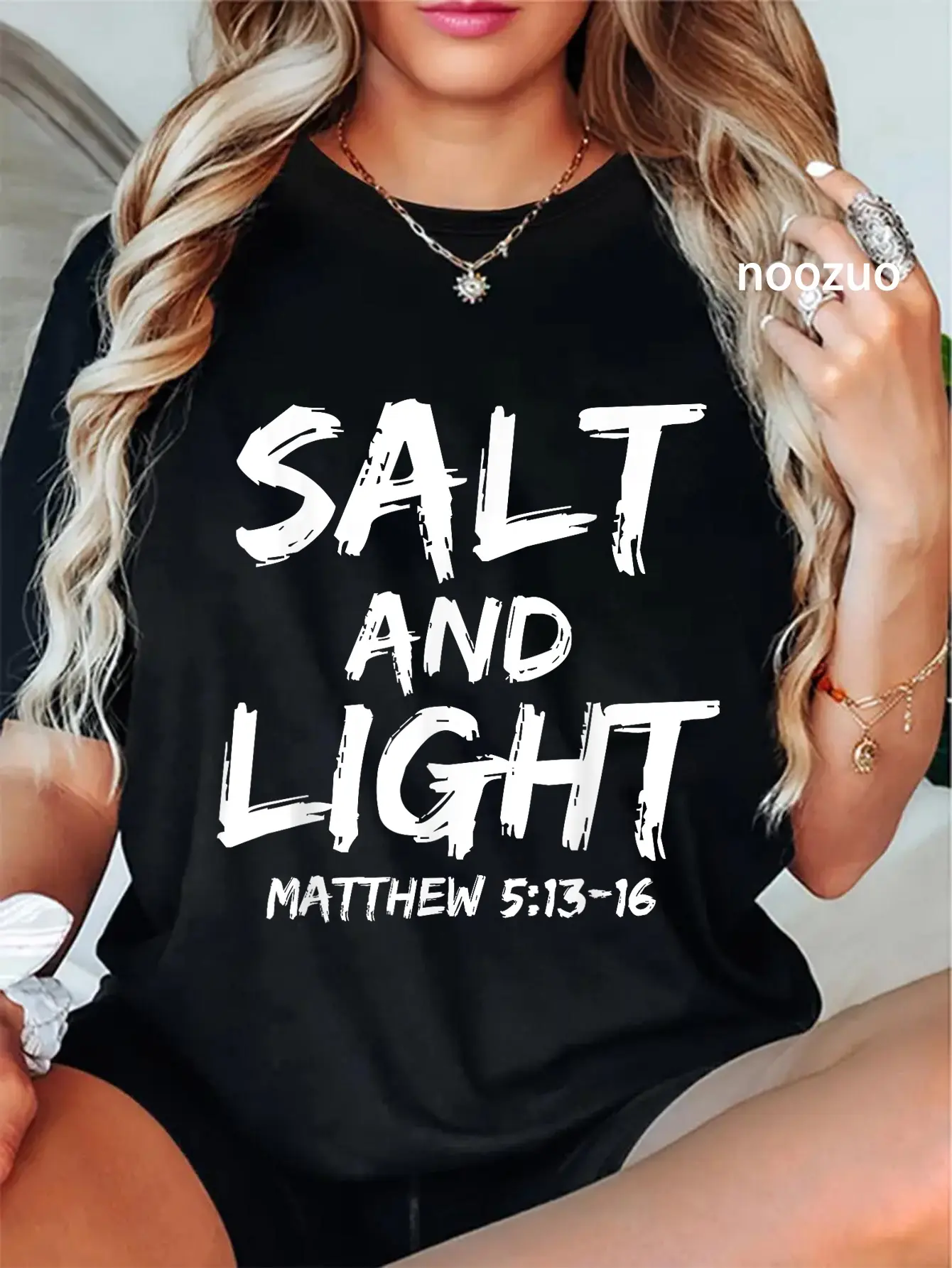 100% Cotton Unisex Salt and Light Shirt for Men Matthew 5:13-16 Christian Shirt T-Shirt Christ Christian Tops
