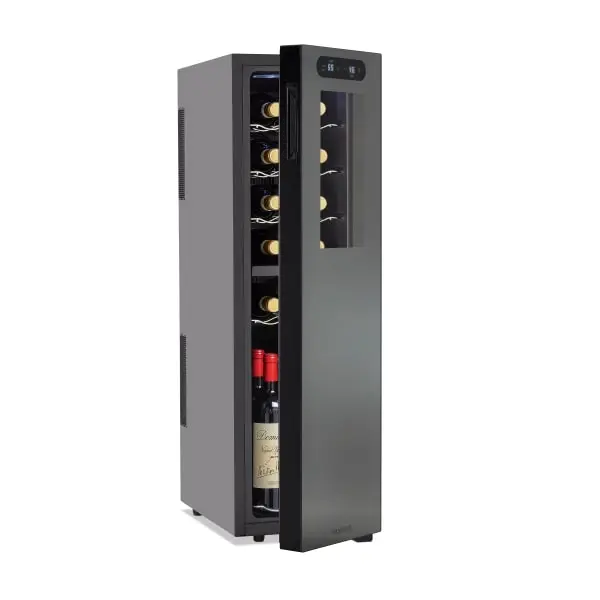 18-Bottle Slimline Dual Zone Cooler with Upright Bottle Storage