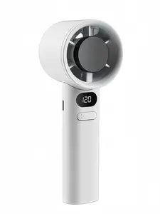 LMMAKE Handheld Turbo Fan USB Rechargeable 120 Speeds 8-Hour Battery Compact Quiet Portable Cooling Solution for Camping Travel Home Office