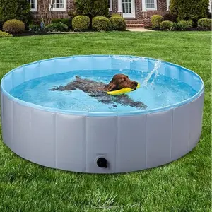 Foldable Inflatable Swimming Pool, Portable Dog Bath Tub, Inflatable Swimming Pool for Dogs & Cats, Pet Bathing Tub, Garden Swimming Pool for Outdoor