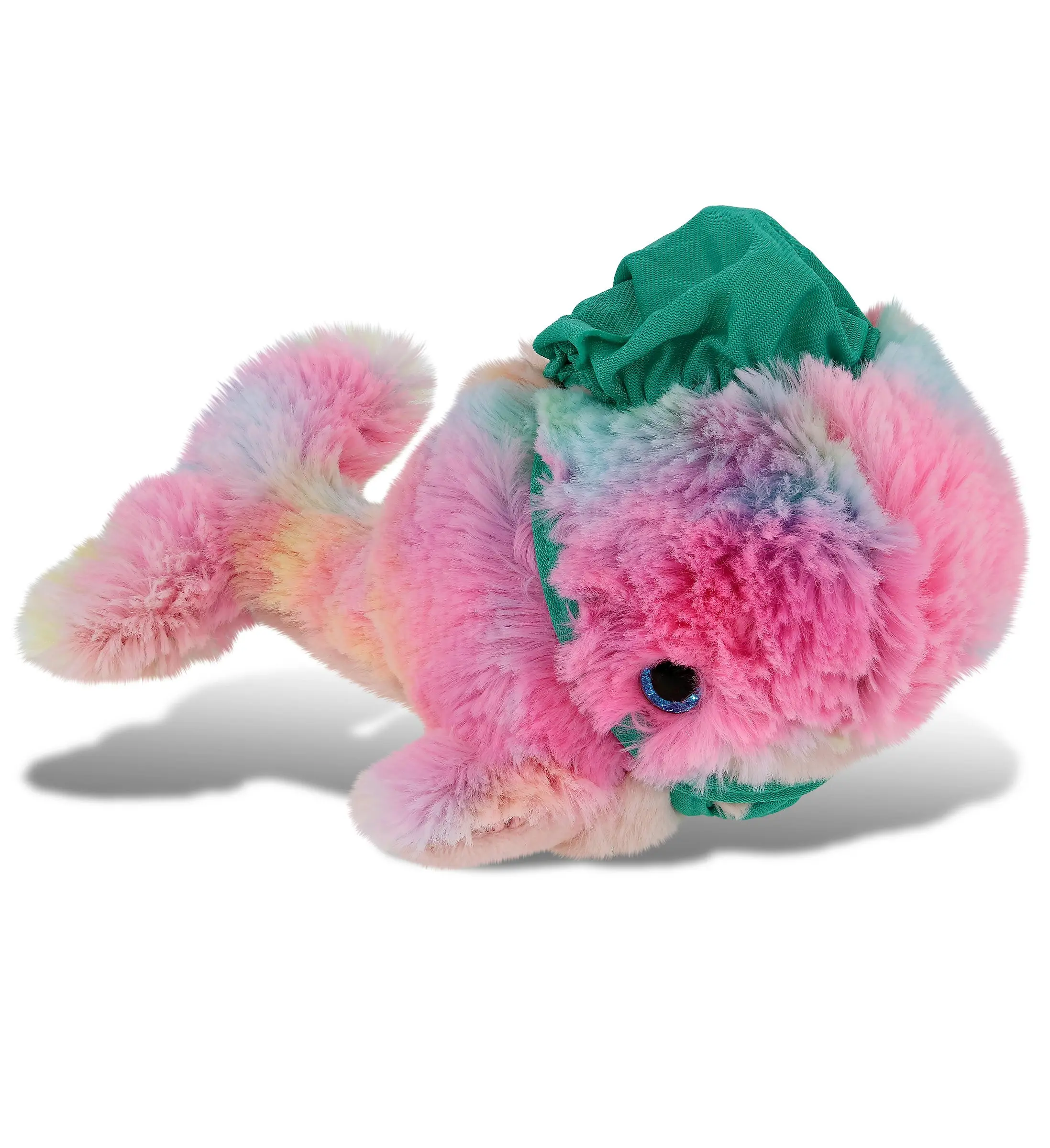 DOLLIBU 7" Small Rainbow Whale Stuffed Toy - Super-Soft Fluffy Plush with Doctor Outfit, Cute-Shaped Toddler-Safe Plush Stuffed Toy for Kids' Pretend Play, Cute-Shaped Stuffed Toys, Plush Stuffed Toys