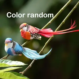 Vine Ring Birdhouse Set, Realistic Bird Model, Creative Garden Decor, Plant, Courtyard, Balcony, Study Room, Office, Home Decoration, Gift Idea