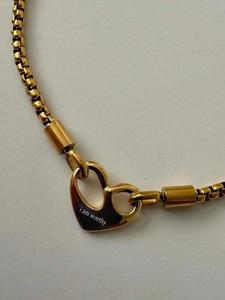 stainless steel heart pendant necklace, fashion cuban link chain jewelry for party, daily clothing decor, i love my girlfriend