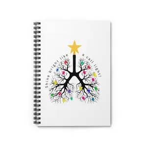 Spiral Notebook - Cute Funny Christmas Nursing, Medical Field Gift Journal - Ruled Line, Planner, Gift for Nursing Student, Doctor, Office,