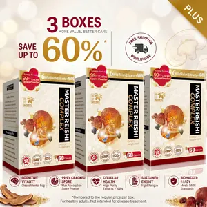 【Reishi Mushroom】 Capsules with NMN ,Natural Nootropic Brain Support for Memory,Focus  and Deep Sleep Supplement | Natural  CognitiveSoupport,60 Count  per pack