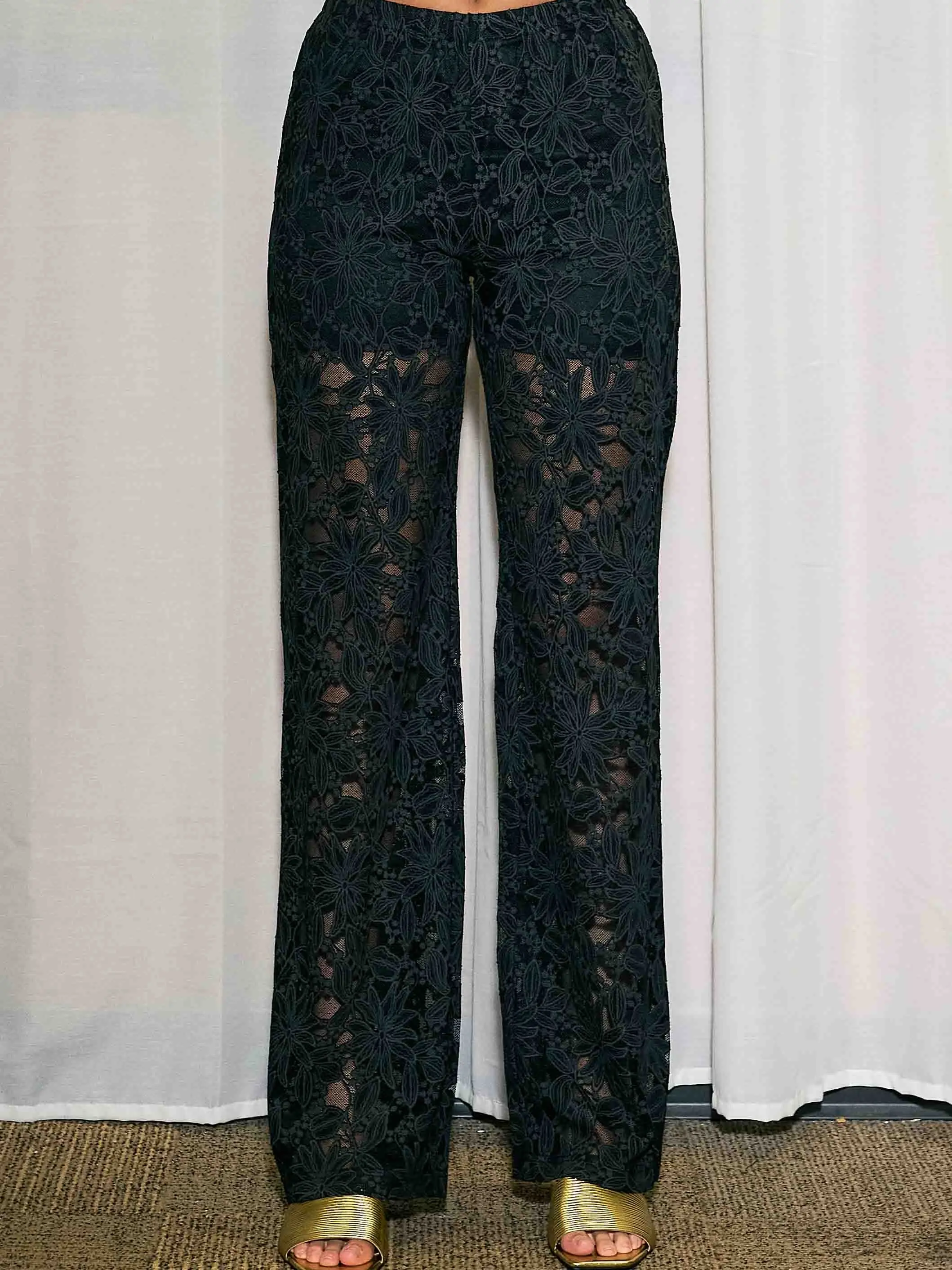 [P6620] Lace Pants