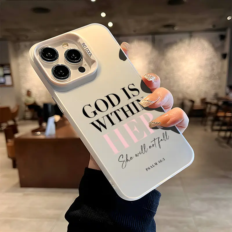 Hard Case Compatible with iPhone 17 Pro Max Air 16 16e 15 14 Plus 13 12 11 XR X XS 7 8 IMD Hybrid Plate Drop Protection Cellphone Cover Gift Pink Words Psalm Christian Quote Aesthetic Durable Shell