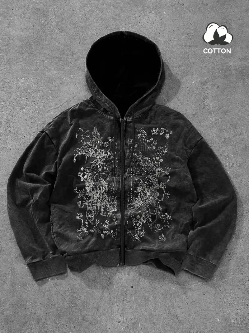 vintage wash zip up hoodie - TikTok Shop vintage wash zip up hoodie - TikTok Shop