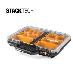 TOUGHBUILT 22-Compartment STACKTECH Low-Profile Plastic Small Parts Organizer