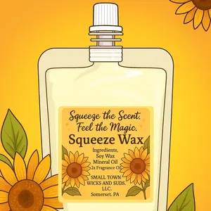 Squeeze Wax 3.5oz Highly Scented by Small Town Wicks and Suds LLC Somerset, PA