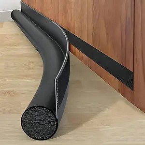Durable Door Seal Strip, Windproof and Insect-Proof, Soundproof and Waterproof, Self-Adhesive Draft Stopper, Leather Door Seal, Foam Tape