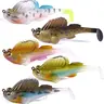 5pcs Pre-Rigged Soft Plastic Fish Attractant Lures Set - Weedless 0.494oz Premium Jig Head Paddle Tail Spinning Lures for Bass & Pike, Crappie Trout Walleye, Fishing Gifts