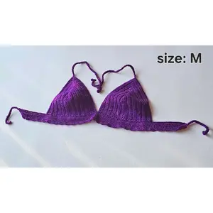 Handmade Purple Crochet Bra - Summer Womenswear Everyday