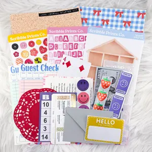 Junk Journal Sticker Starter Kit - Matte Stickers & Ephemera