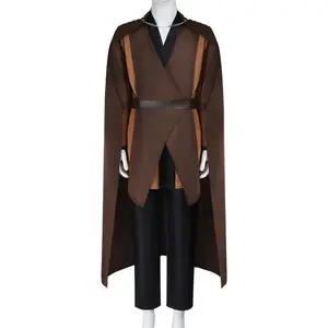Count Dooku Jedi Master Cosplay Costume Set Cape Inner Tunic Belt Pants for Comic Con