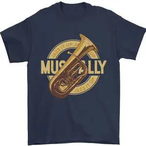 Tuba Brass Musical Instrument Jazz Mens T-Shirt 100% Cotton Funny Hoodie And Classic Sweatshirt For Mens And Ladies B