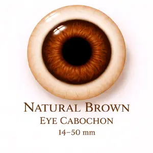 Natural Brown Eye - Glass cabochon 14-50 mm