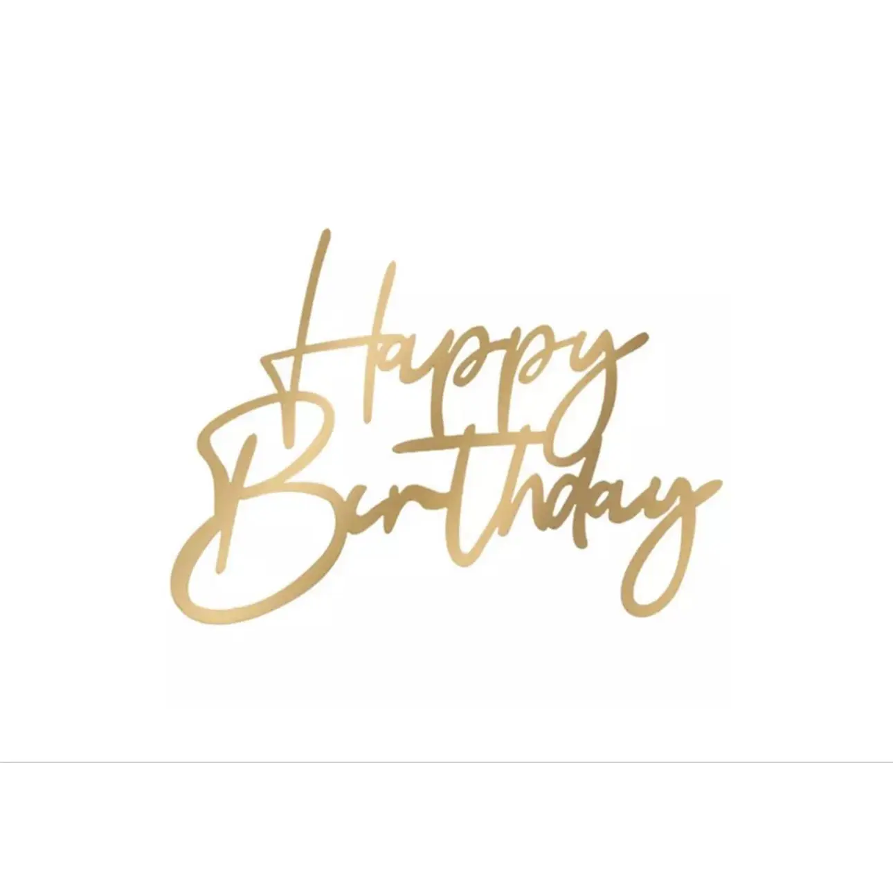 Happy Birthday Gold or Pink 2 pcs Decorative Sign for Celebrations