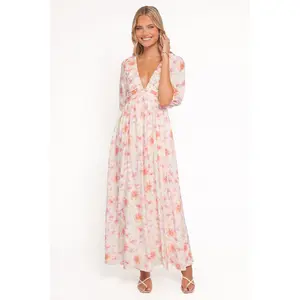 Andara Maxi Dress - White Floral