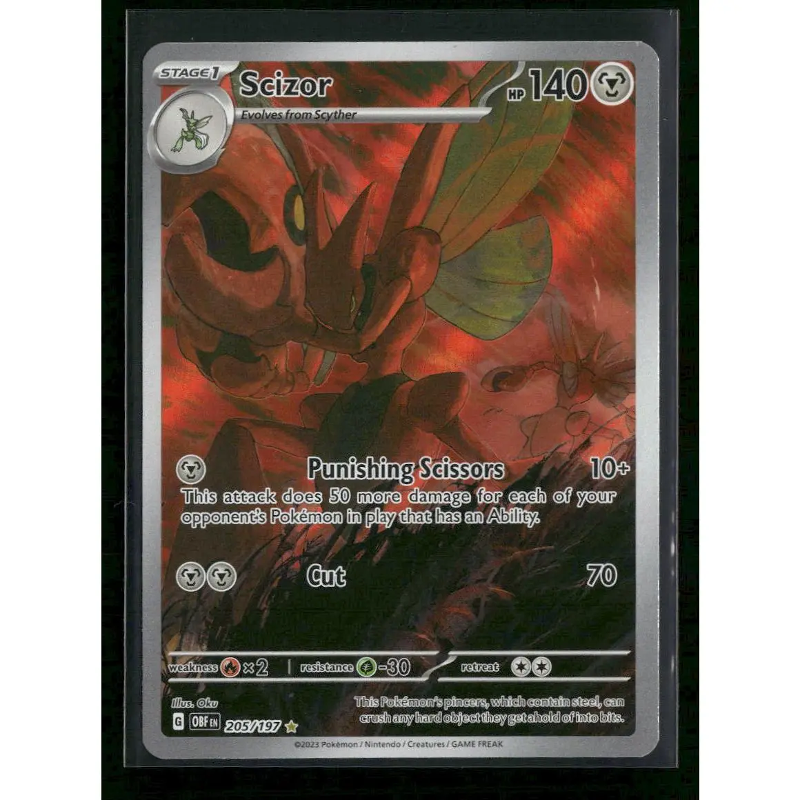 SV03: Obsidian Flames Scizor #205/197