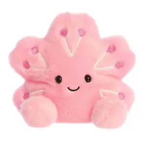 Palm Pals Adorable Hana Cherry Blossom 5 inch Pink Mini Soft Plush Collectable Stuffed Animal