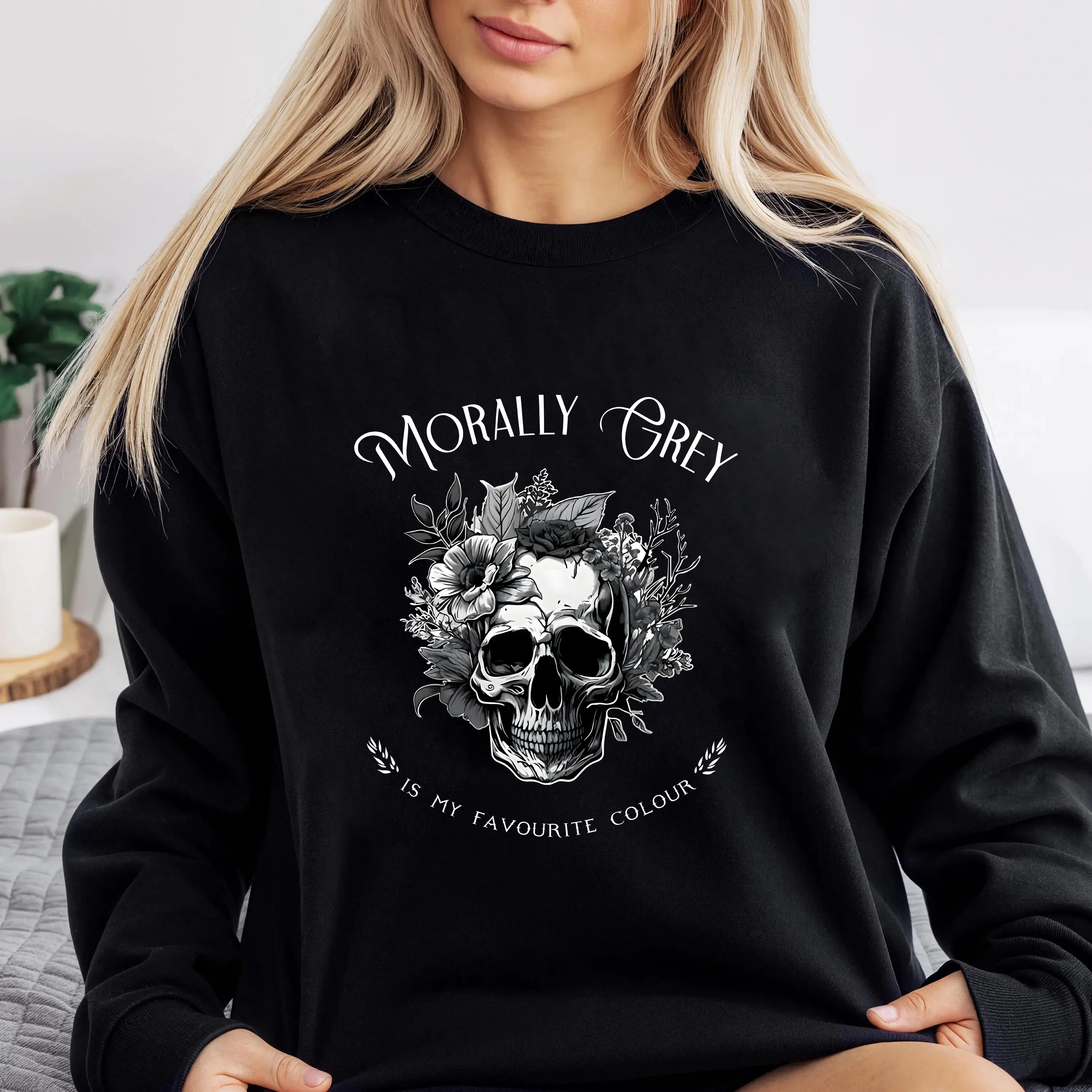 Morally Grey Is My Favourite Colour Sweatshirt, Hoodie, Booktok Merch Shirt, Dark Romance Reader Sweater, Book Lover Gift