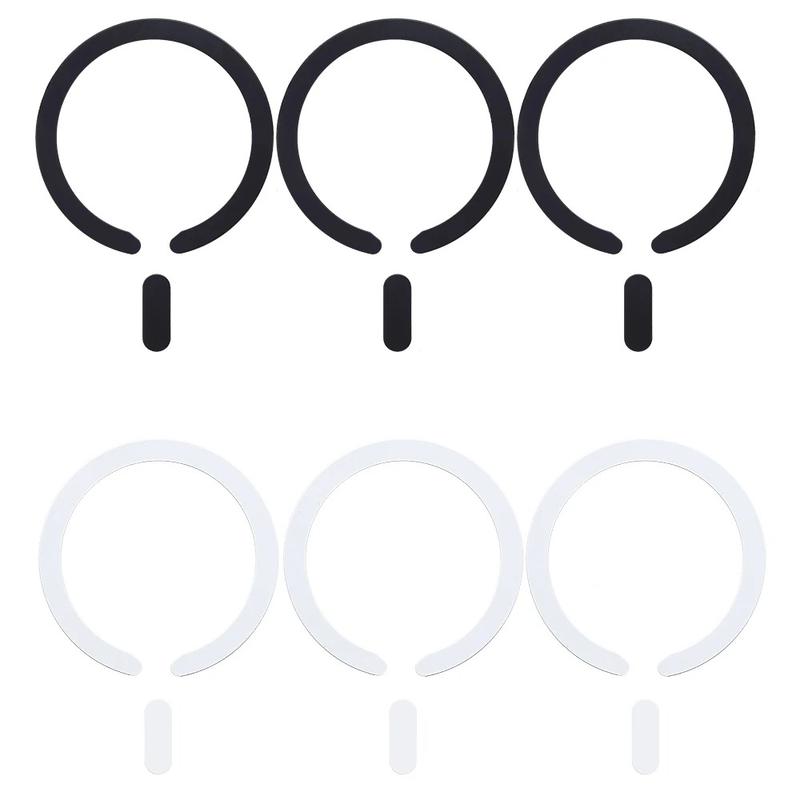 3pcs Ultra-Thin Magnetic Metal Stickers for iPhone, Magsafe Compatible, Durable Protective Iron Sheets, Non-Deforming Phone Accessories